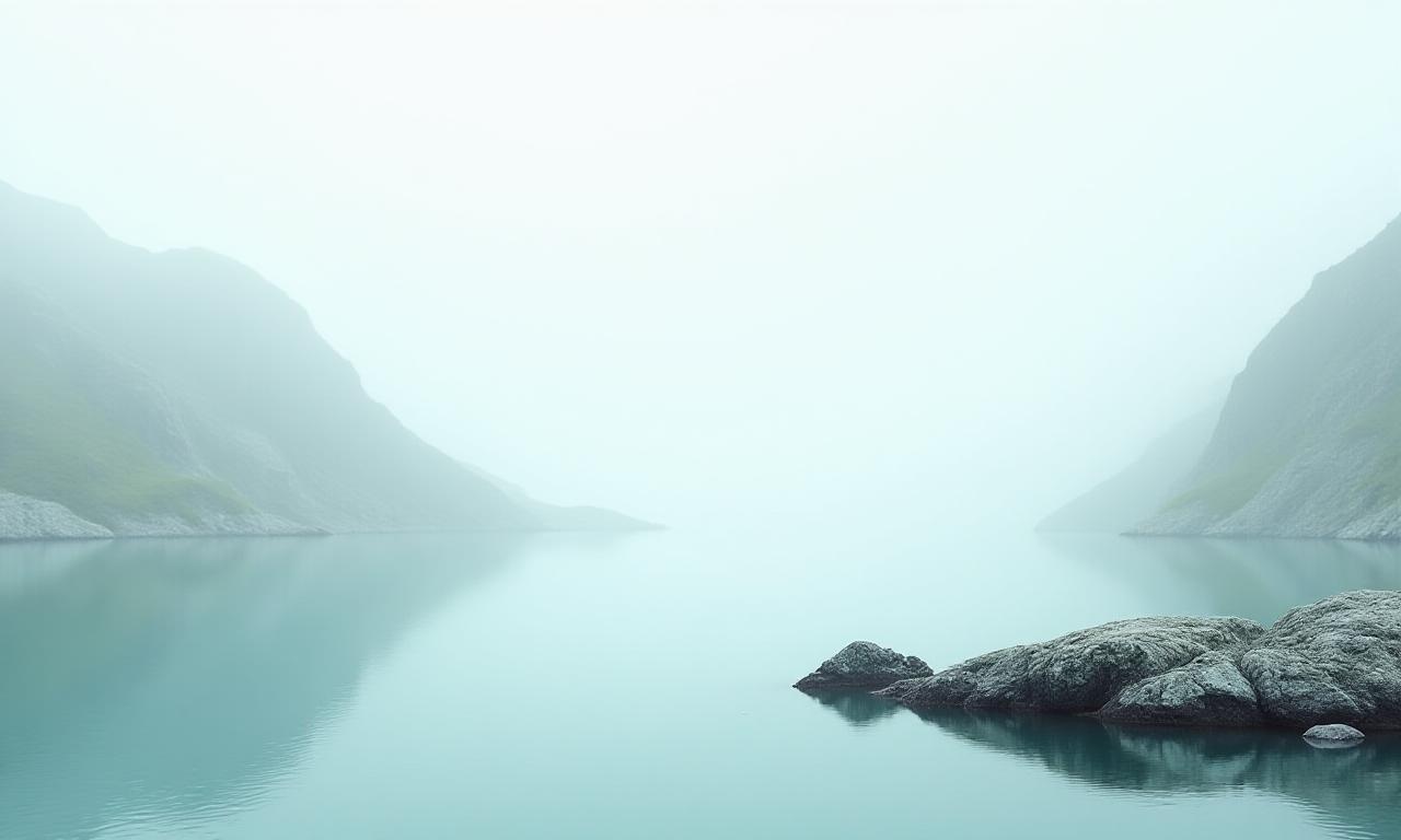 Rolig nordisk kystlandskap som representerer trygghet og data-klarhet